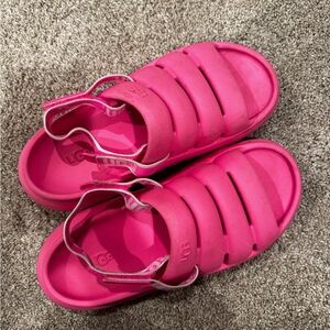 UGG Vibrant Pink Slide Sandals